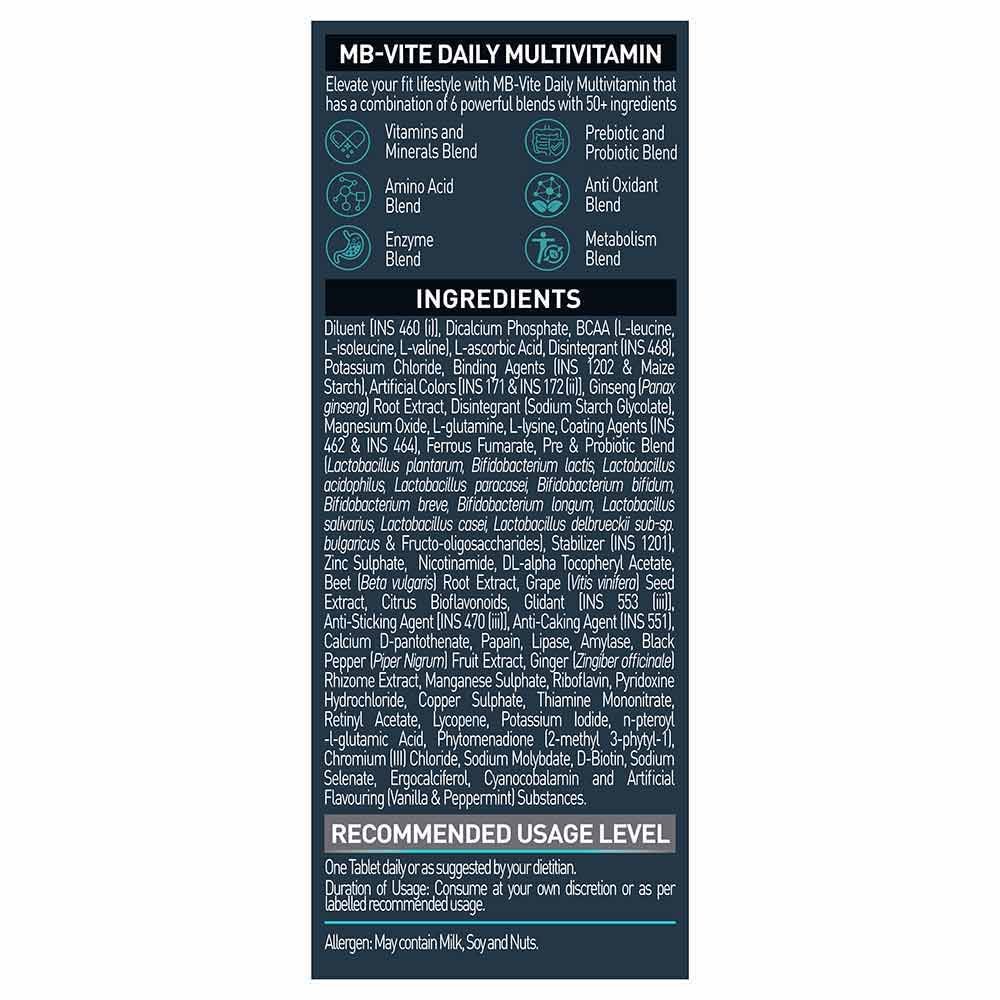 MuscleBlaze MB-VITE Daily Multivitamin 14 MuscleBlaze MB-VITE Daily Multivitamin - Image 14
