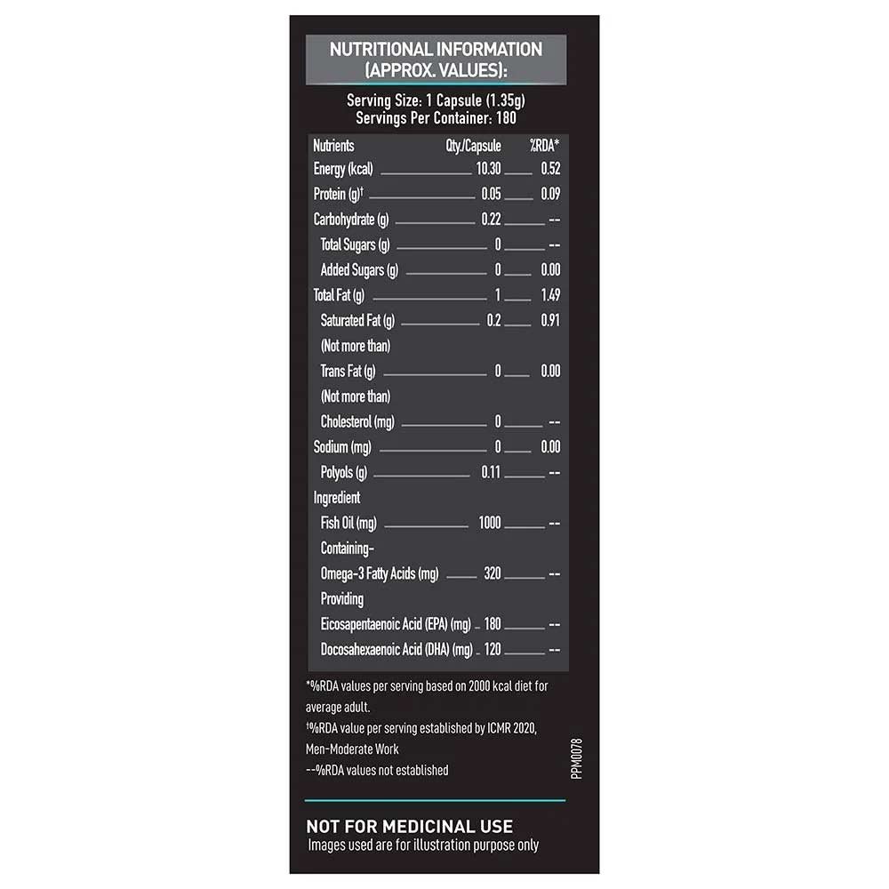 MuscleBlaze Omega 3 Fish Oil 8 MuscleBlaze Omega 3 Fish Oil - Image 8