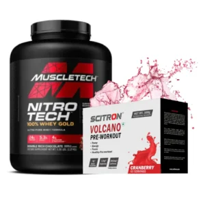 Strength Stack — Nitro-Tech Whey + Scitron Preworkout