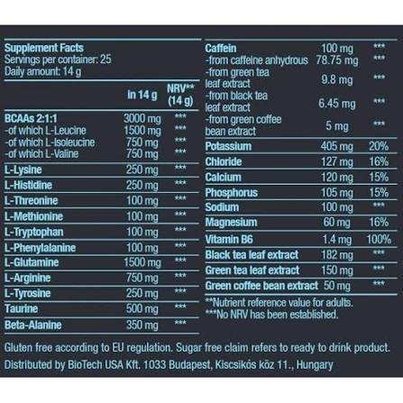 BiotechUsa Amino Energy Zero with electrolytes - 360 g 2 BiotechUsa Amino Energy Zero with electrolytes - 360 g - Image 2
